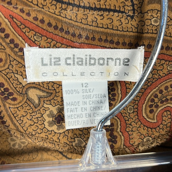 Liz Claiborne 2 Piece Skirt Set‎ Paisley Brown - Picture 2 of 9